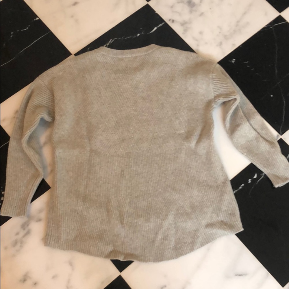 Grey Patterned Madewell Sweater - image 3